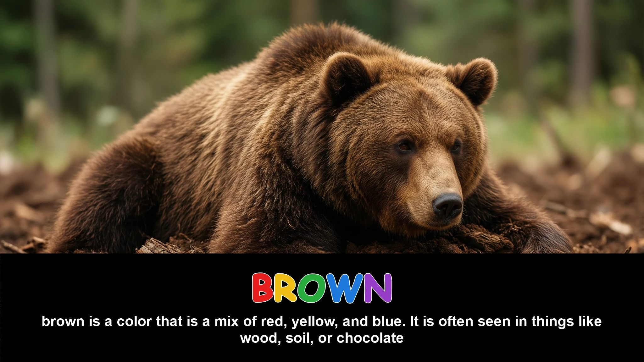 English Illustration for brown